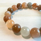 10MM MIXED COLOR MOONSTONE BEADS BRACELET