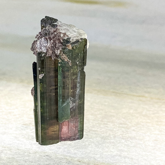 14 X 45 MM WATERMELON TOURMALINE WAND SPECIMEN