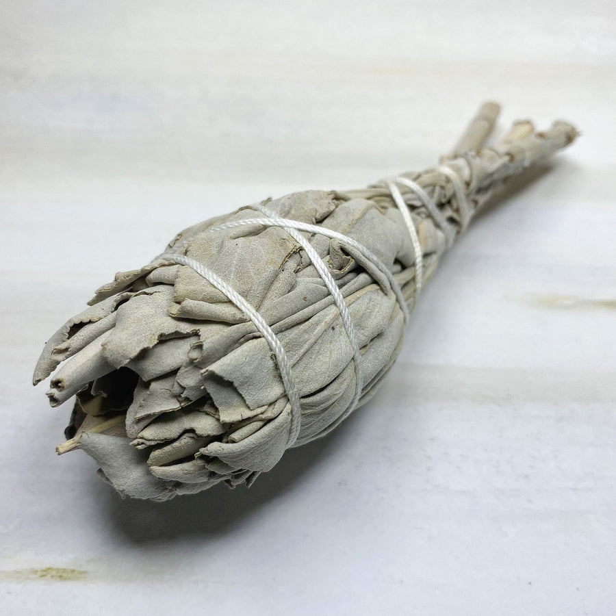 35 MM X 110 MM WHITE SAGE FOR SMUDGING/ CLEANSING
