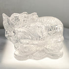 36 X 40 X 30MM CLEAR QUARTZ DRAGON TORTOISE