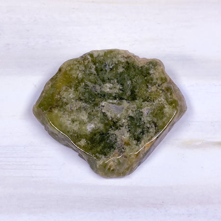 55 X 49 MM GREEN GROSSULAR GARNET POLISHED SLAB