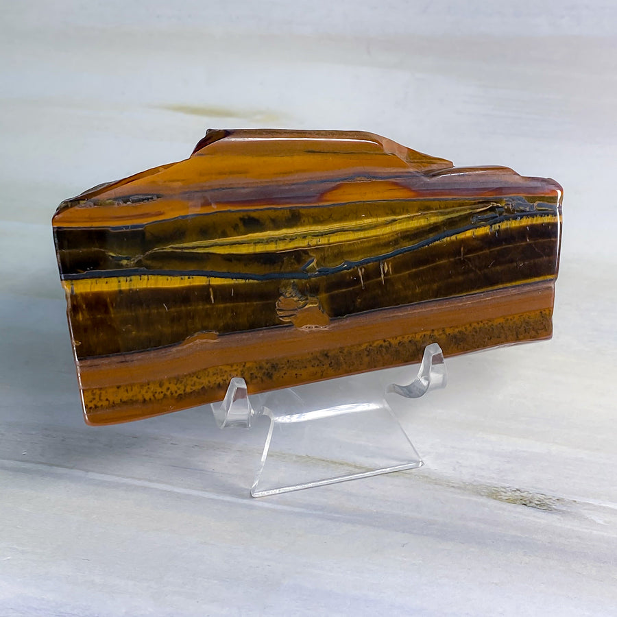 95 x 47 X 10 MM YELLOW TIGER'S EYE POLISHED SLAB